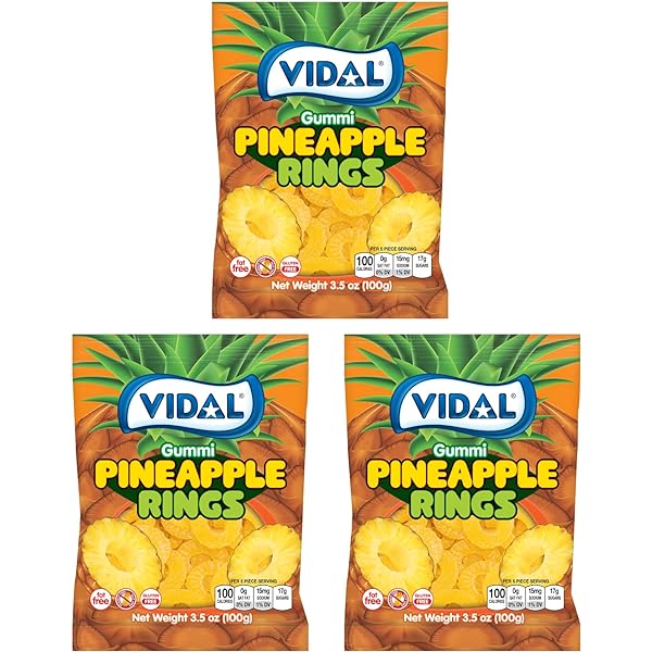 US Vidal Pineapple Rings 100G x 14 Bags