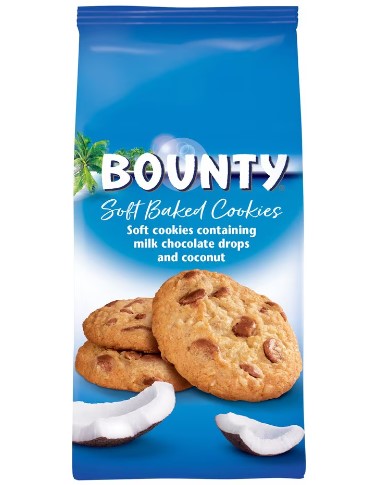 UK Bounty Soft Baked Cookies 180g x 8 Units
