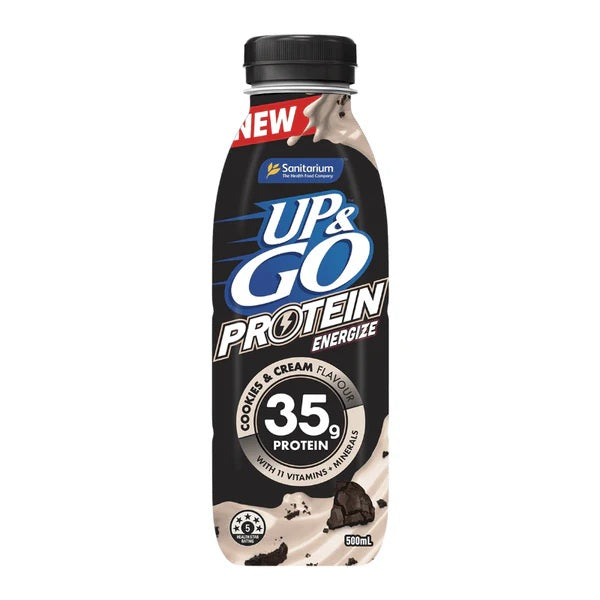 Up & Go Energize Cookies & Cream 500ml X 12 Bottles