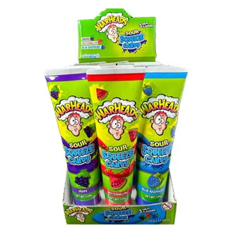 Warheads Sour Squeeze Candy Tube 120g X 12 Tubes