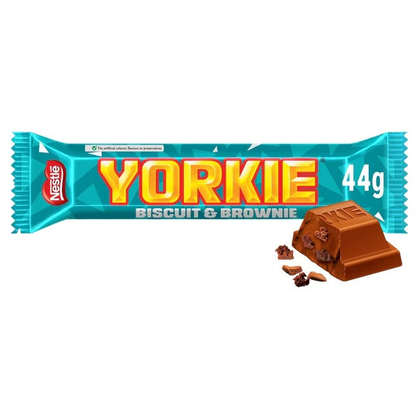UK LIMITED EDITION Yorkie Biscuit & Brownie 44g X 24 Bars