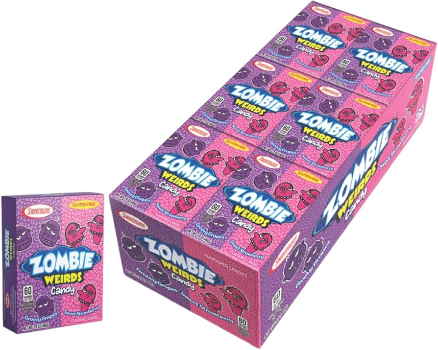 Zombie Weirds Strawberry and Grape 40g x 24 Units