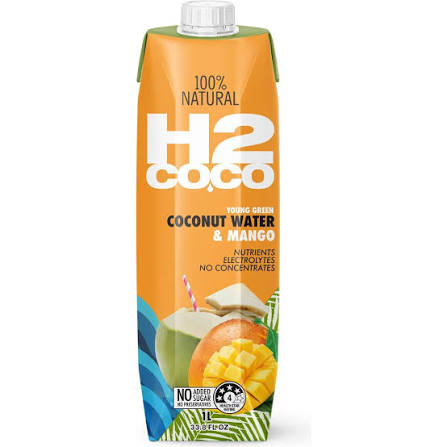 H2Coco Coconut Water & Mango 1L X 6 Cartons