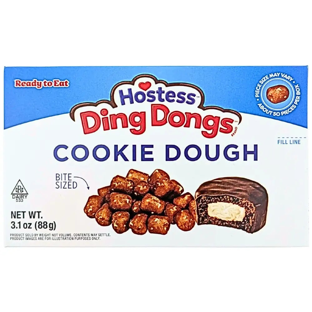 Theatre Box Hostess Ding Dongs Cookie Dough 88g X 12 Units