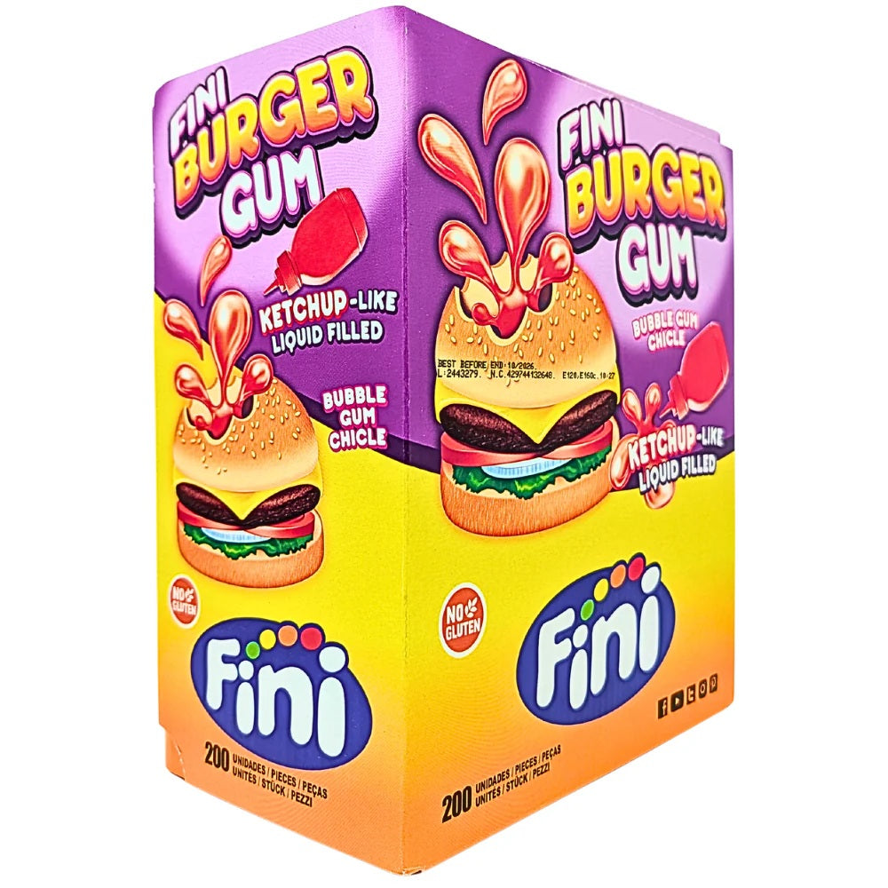 UK Fini Burger Bubblegum x 200 pieces