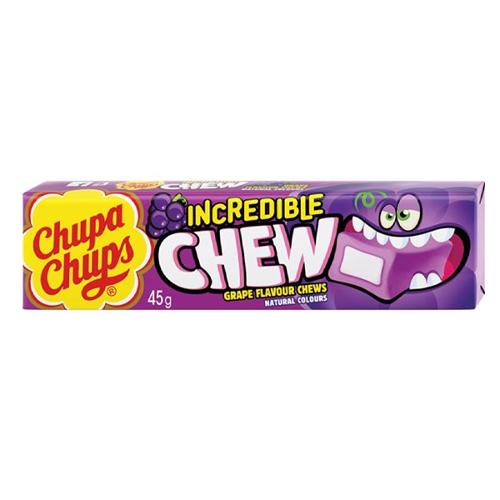 Chupa Chups Incredible Chews Grape 45g x 20 Units