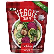 Veggie Crisps Hot & Spicy 90g X 9 Bags