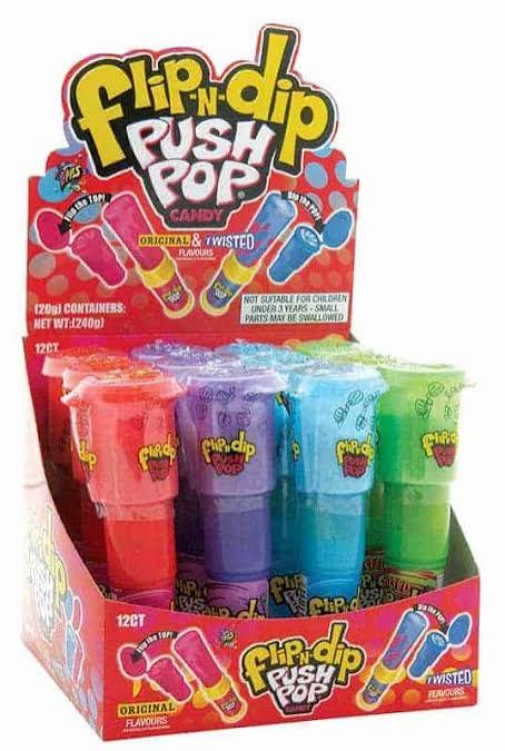 Flip N Dip Push Pop 25g x 12 Units