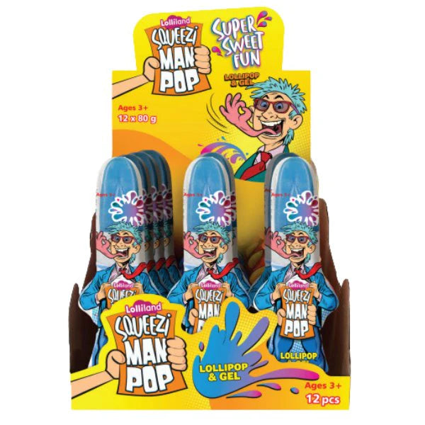 Squeezy Man Pop 80g x 12 Units