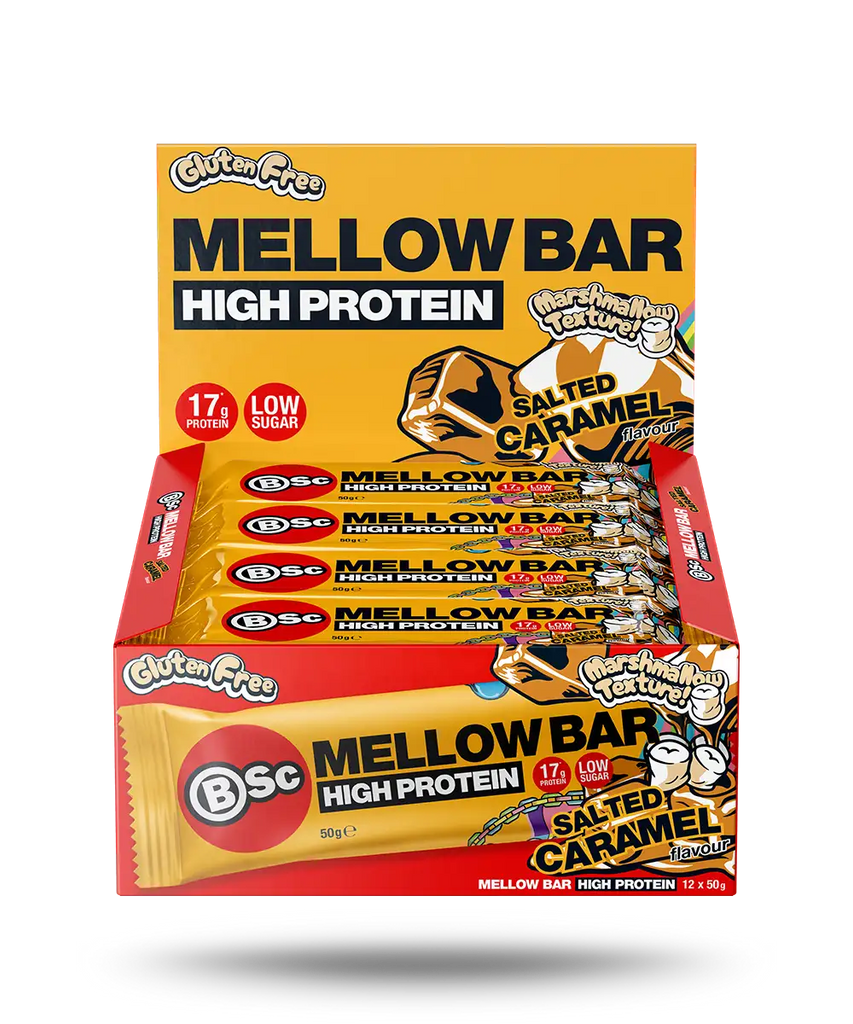BSC Mellow Bar Salted Caramel 50g X 12 Units