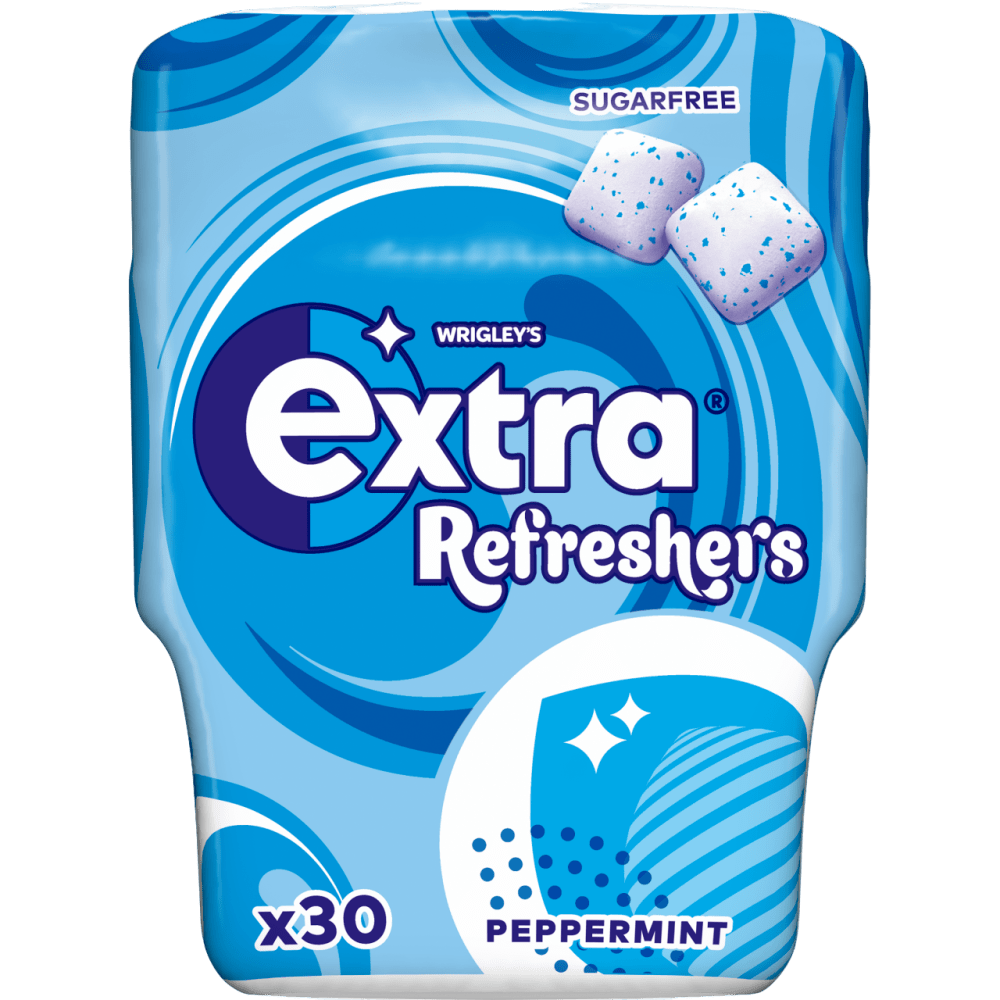 UK Extra Refreshers Peppermint 30pcs x 6 Bottles
