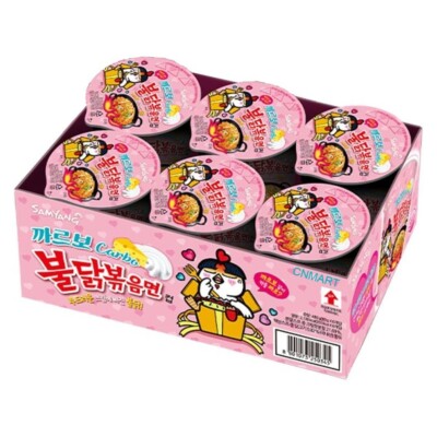 Samyang Buldak Hot Chicken Carbonara Ramen 80g X 6 Cups