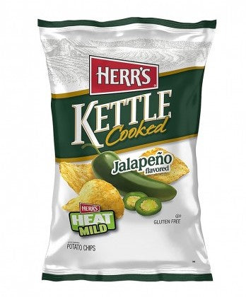 Herrs Kettle Jalapeno Chips 142g X 12 Bags