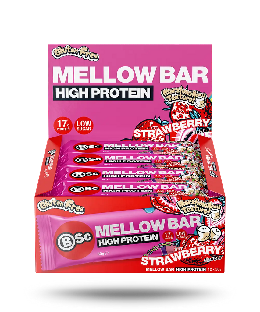 BSC Mellow Bar Strawberry 50g X 12 Units