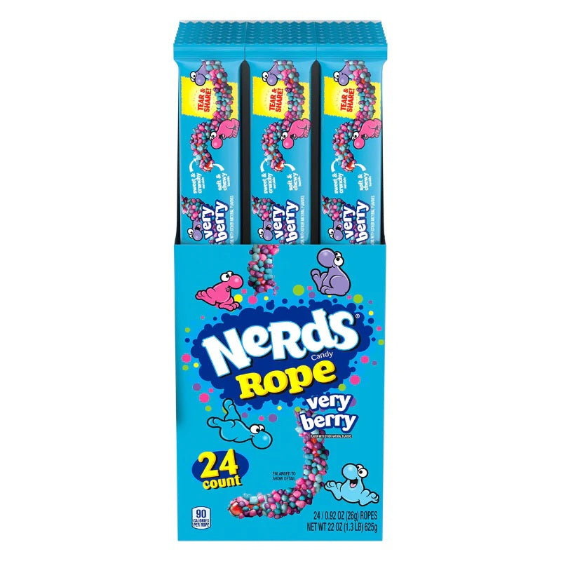 Nerds Very Berry Rope 26g X 24 Units