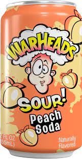 Warheads Sour Peach Soda 355ml X 12 Cans