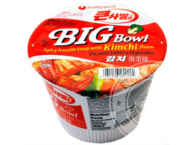 Nongshim Kimchi Noodles 112g X 16 Big Bowls