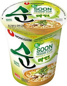 Nongshim Soon Veggie Noodles 67g X 12 Cups