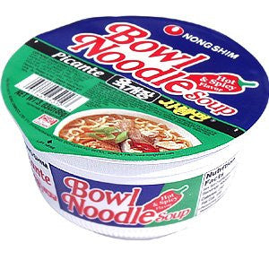 Nongshim Bowl Hot & Spicy Noodles 86g X 12 Bowls