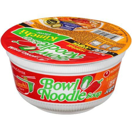 Nongshim Bowl Kimchi Noodles 86g X 12 Bowls