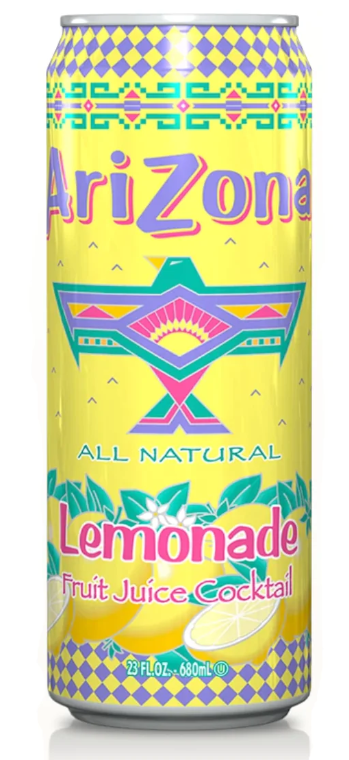 Arizona Lemonade 680ml X 24 Cans