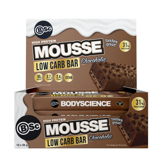 BSC Mousse Chocoholic Protein 55g X 12 Bars