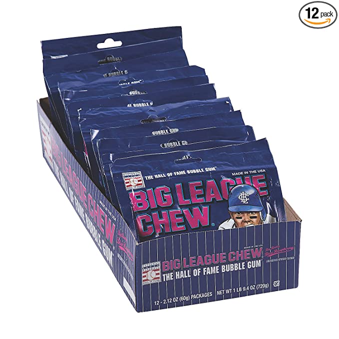 Big League Chew Blue Raspberry 60g X 12 bags
