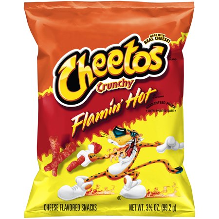 US CHIPS Cheetos Flamin' Hot Crunchy 99.2g X 24 Bags