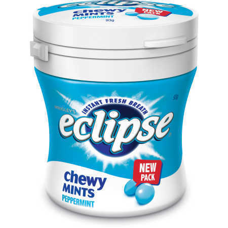 Eclipse Chewy Mints PepperMint 93g X 6 Bottles