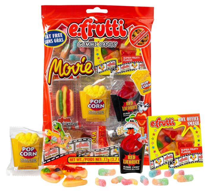 Efrutti Gummi Theme Movie Tray 77g X 12 Bags