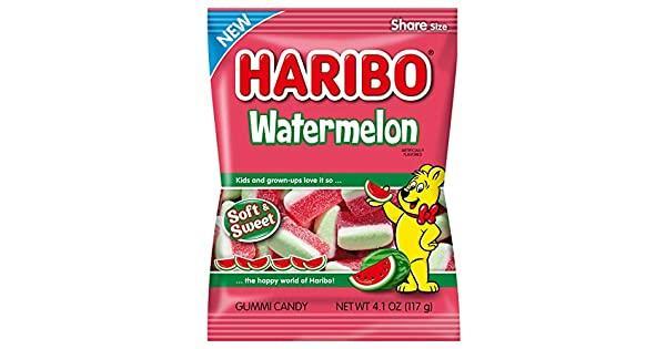US Haribo Soft & Sweet Watermelon Bags 117g x 12 Bags