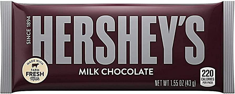 Hersheys Milk Chocolate 43g X 36 Bars