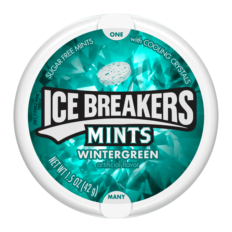 ICE BREAKERS MINTS Wintergreen 42g x 8 units