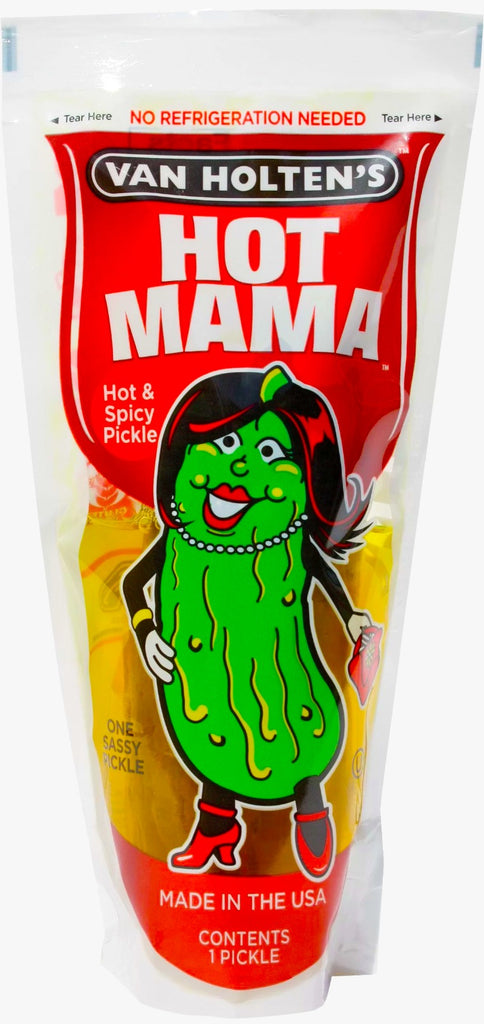 Van Holtens Hot Mama Pickles 1 Pack x 12 Units