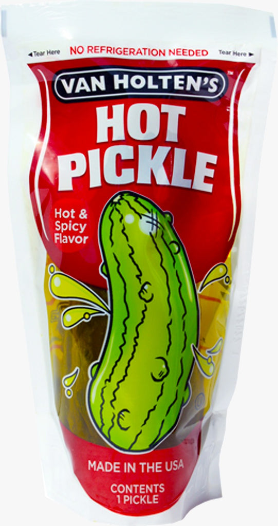 Van Holtens Jumbo Hot Pickles 1 Pack x 12 Units