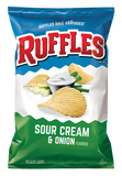 US CHIPS Ruffles Sour Cream & Onion 184g X 15 Bags Cheetos