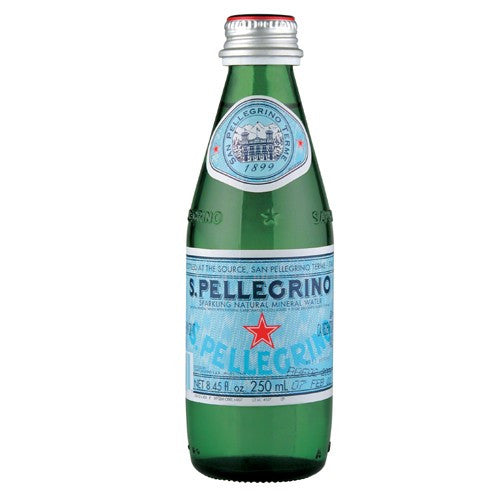 Sanpellegrino Sparkling Water 250ml X 24 Glass Bottles