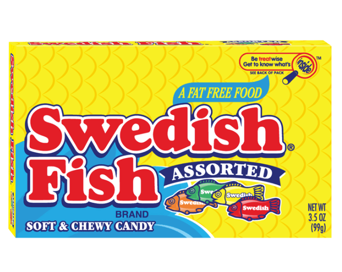 Theatre Box Swedish Fish Assorted 99g X 12 Units