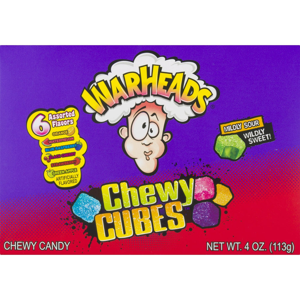 Theatre Box Warheads Sour Chewy Cubes 113g x 12 units