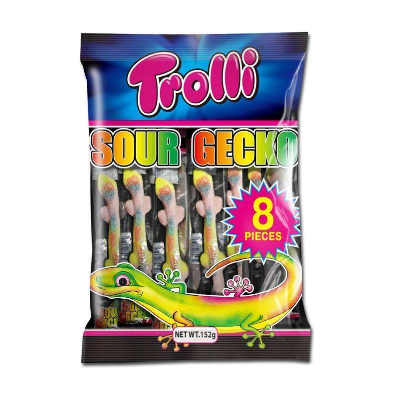 Trolli Sour Gecko 152g X 8 Bags