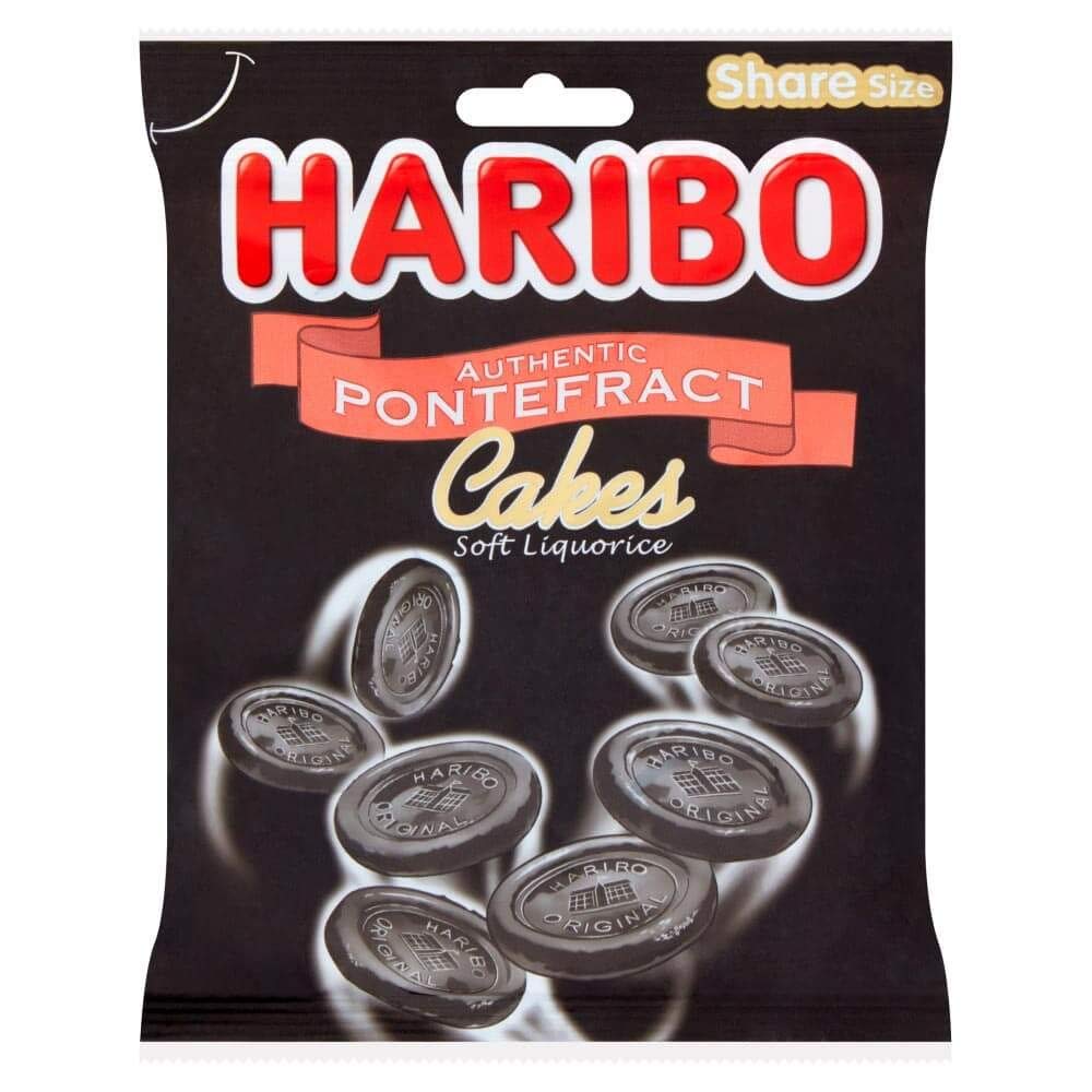 UK Haribo Pontefract Cakes 160g X 12 Bags