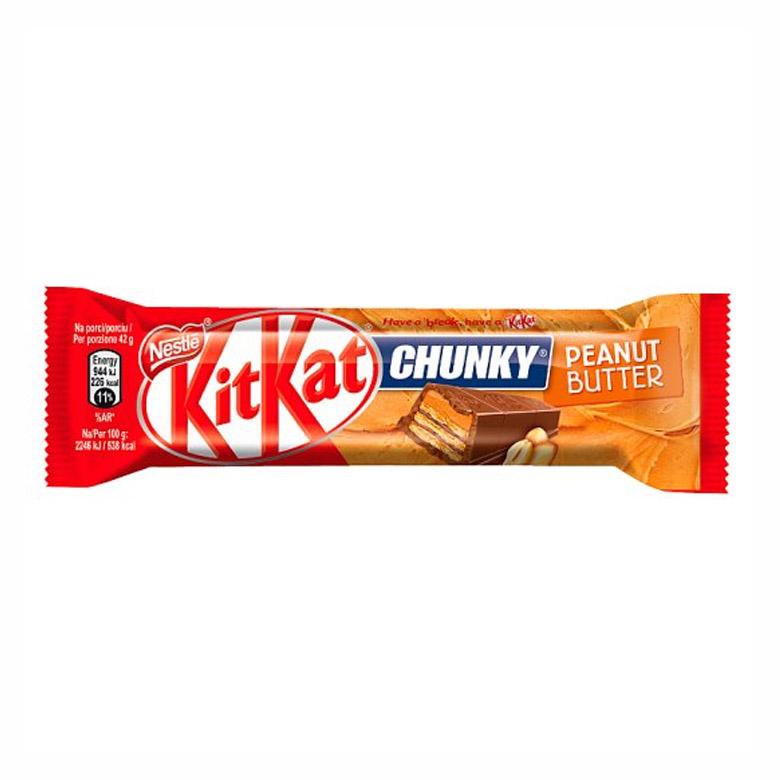 UK Kit Kat Chunky Peanut Butter 42g X 24 Bars