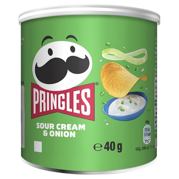 UK Pringles Sour Cream & Onion 40g X 12 Cans