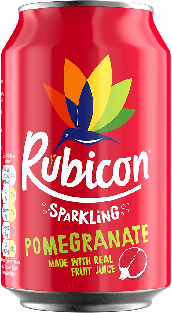 UK Rubicon Sparkling Pomegranate 330ml X 24 Cans