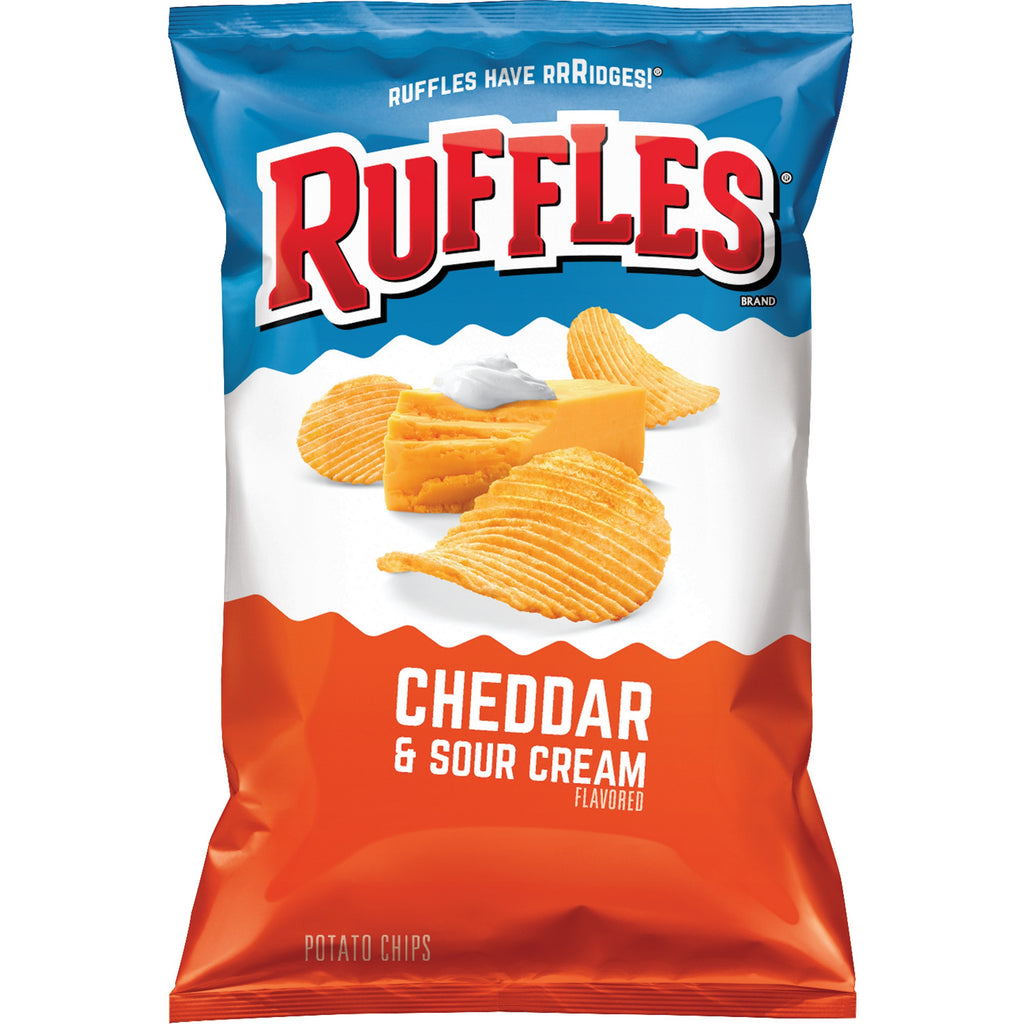 US CHIPS Ruffles Cheddar & Sour Cream 184g X 15 Bags Cheetos