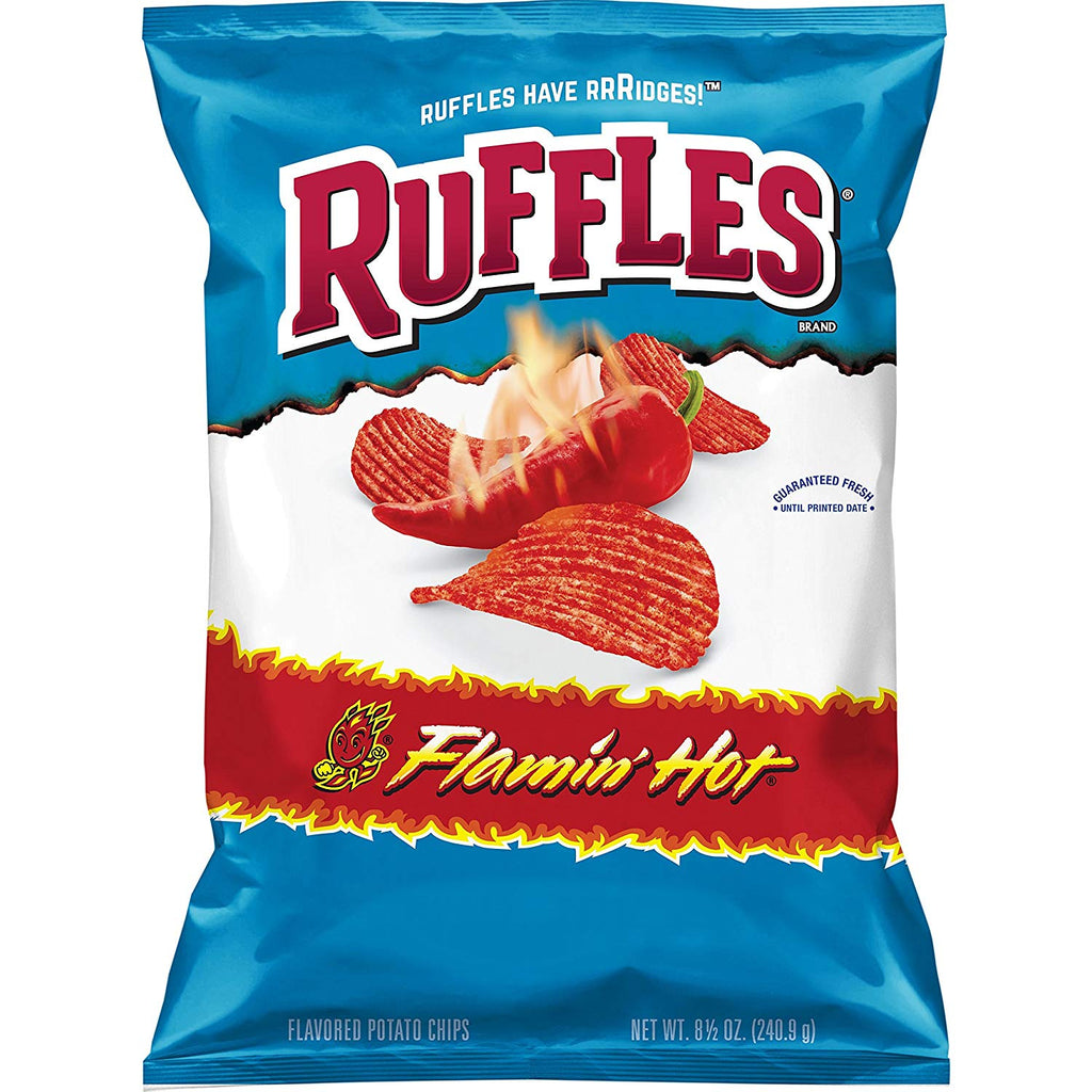 US CHIPS Ruffles Flamin Hot 184g X 15 Bags Cheetos