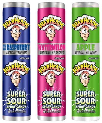 WarHeads Super Sour Spray Candy 20ml X 24 Units