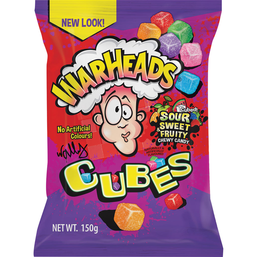Warheads Cubes 150g X 12 Bags
