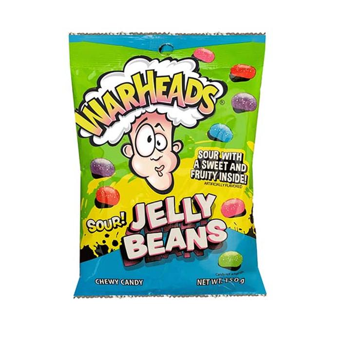 Warheads Sour Jelly Beans 150g X 12 Bags
