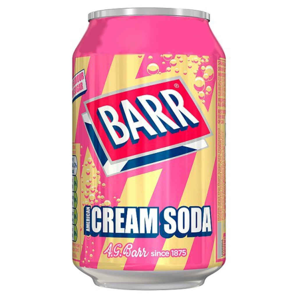 UK BARR Cream Soda 330ml X 24 Cans